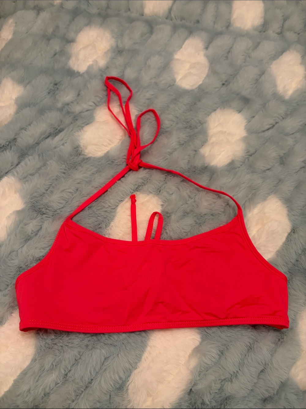 Frankie's Bikinis Hot Pink Halter Bikini Top
